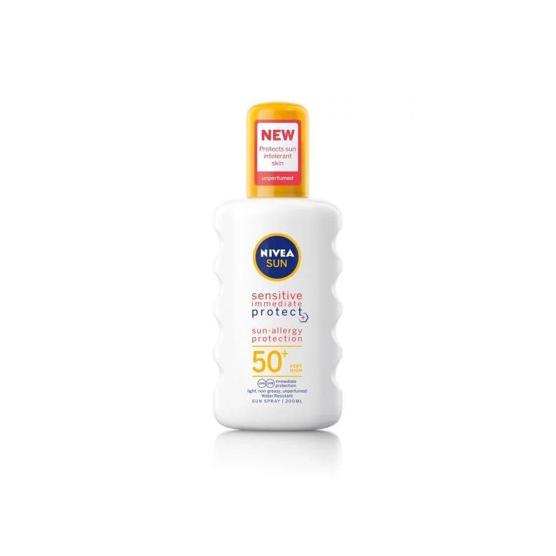 Nivea Ultra Sensitive Protect antialergic SPF 50+ Spray de protecție solară