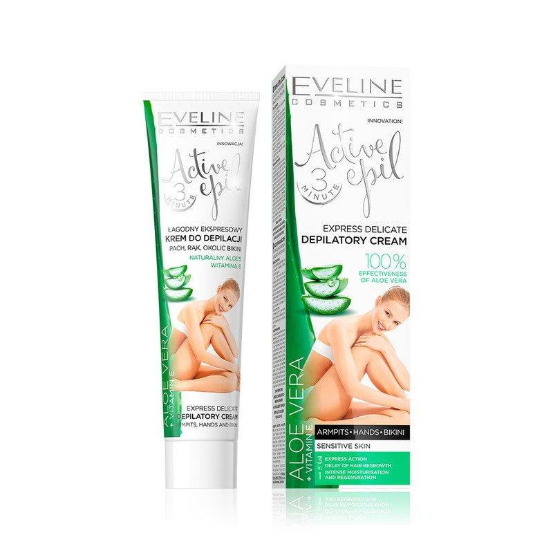 Eveline Active Epil 3 in 1 Cream de corp depilatoare cu aloe vera - Image 1