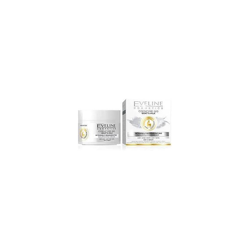 Eveline Nature Line Cream de zi si de noapte cu Q10 si lapte de capra, Volum 50 ml