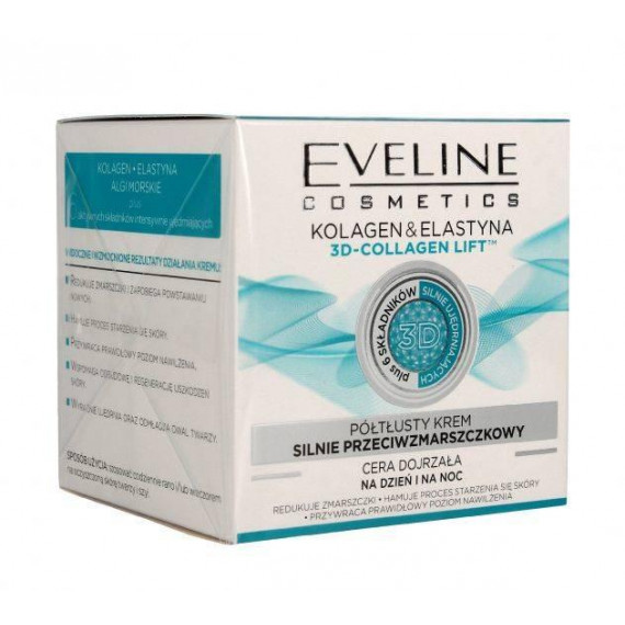 Eveline Nature Line 3d-Collagen Lift Cremă de față antirid zi și noapte - Image 1