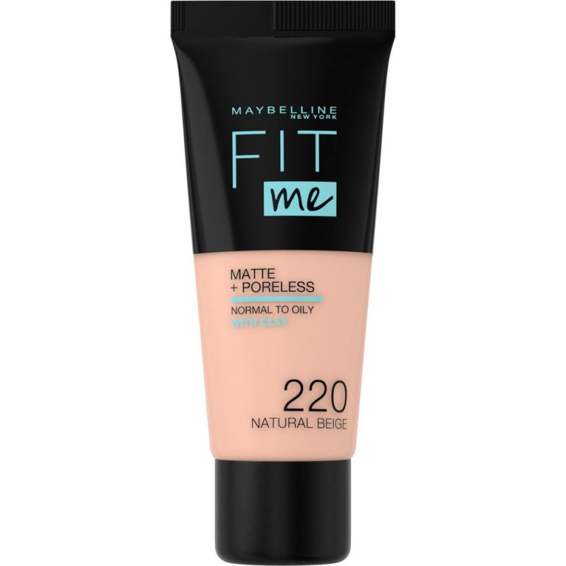 Maybelline FIT ME MATTE Foundation 220 NATURAL BEIG