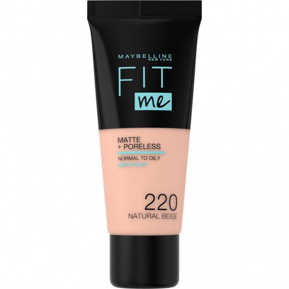 Maybelline FIT ME MATTE Foundation 220 NATURAL BEIG