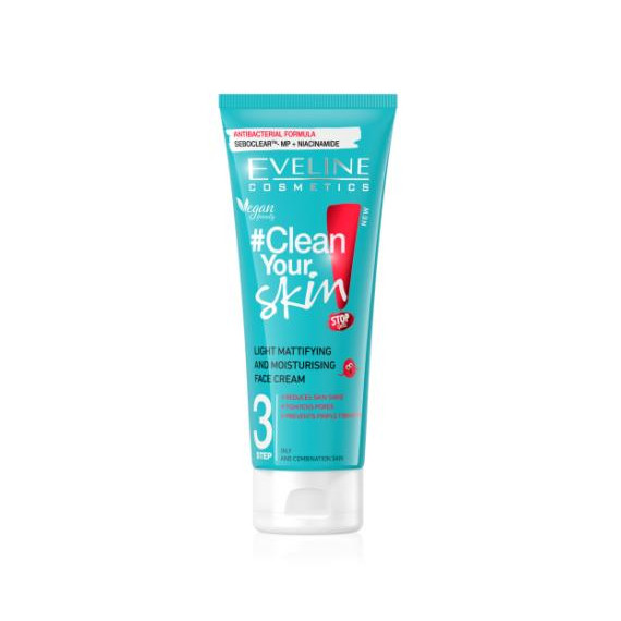 Eveline Clean Your Skin matifianta si hidratanta Light - Image 1