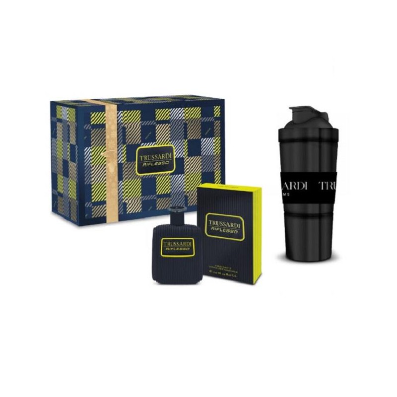 Trussardi Riflesso Blue Vibe Set cadou pentru bărbați