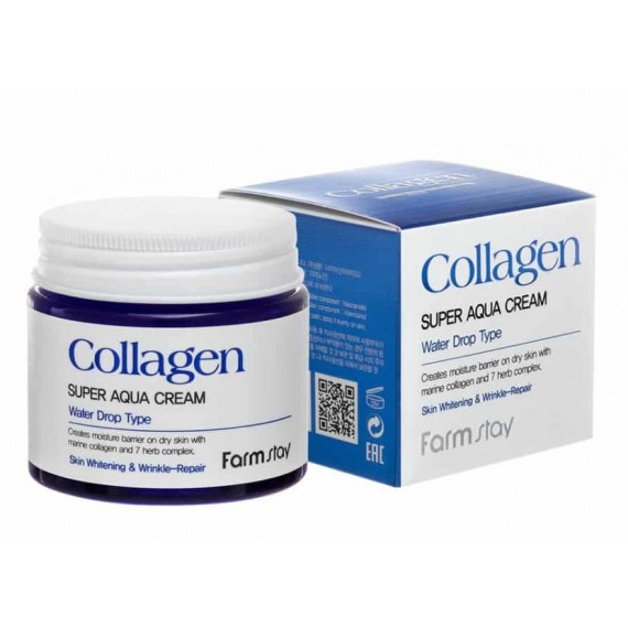 Farmstay Collagen Super Aqua Cream de față