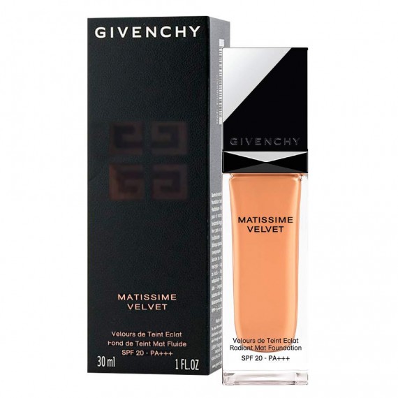 Givenchy Matassime Velvet SPF 20 Mat Fluide 06 Mat Gold Fond de ten matifiant cu factor de protecție solară