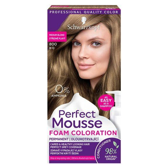Schwarzkopf Perfect Mousse Vopsea mousse permanentă fără amoniac - Image 1