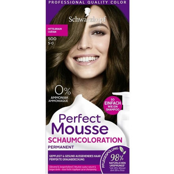  Schwarzkopf Perfect Mousse Vopsea mousse permanentă fără amoniac - Image 3