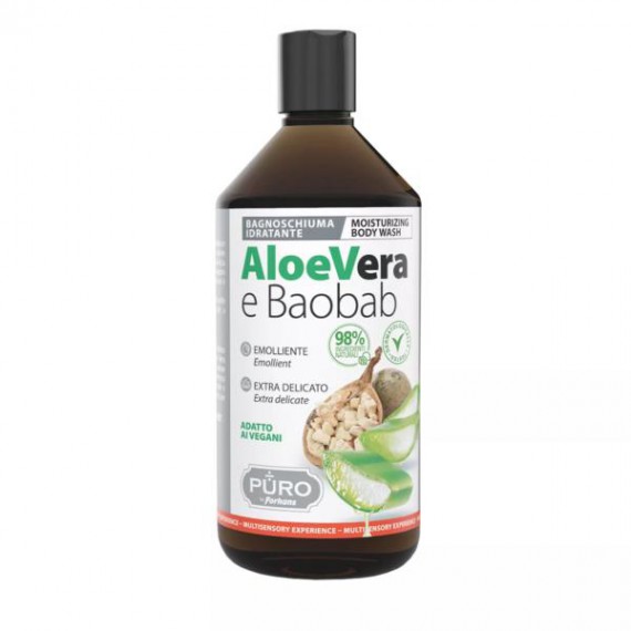 Puro by Forhans Gel de duș cu aloe și ulei de baobab