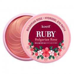 Petitfee & Koelf Ruby & Bulgarian Rose Hydrogel Eye Patch Plasturi hidrogel