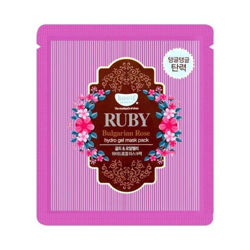 Petitfee & Koelf Ruby & Bulgarian Rose Mască facială cu trandafir bulgar și rubine