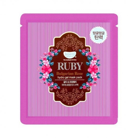 Petitfee & Koelf Ruby & Bulgarian Rose Mască facială cu trandafir bulgar și rubine