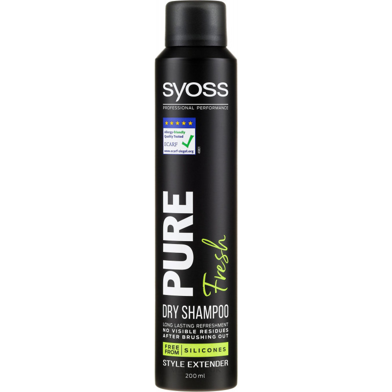 Syoss Pure Fresh Dry Refreshing Dry Shampoo, Volum 200 ml