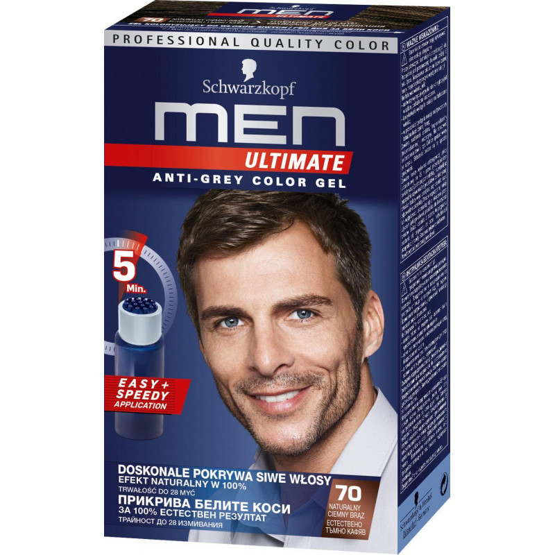 Vopsea de păr Schwarzkopf Men Ultimate Anti-Grey Gel cu aplicator - Image 1