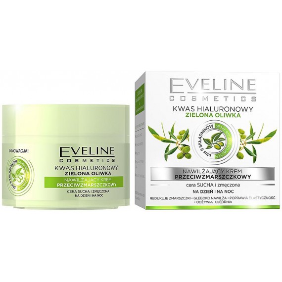 Eveline Nature Line Cremă de față antirid zi și noapte cu măsline verzi