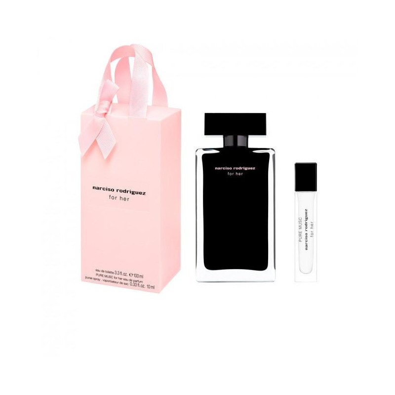 Narciso Rodriguez pentru ea cu Narciso Rodriguez Pure Musc pentru cadoul ei în miniatură, Volum EDP 100 ml + EDP 10 ml