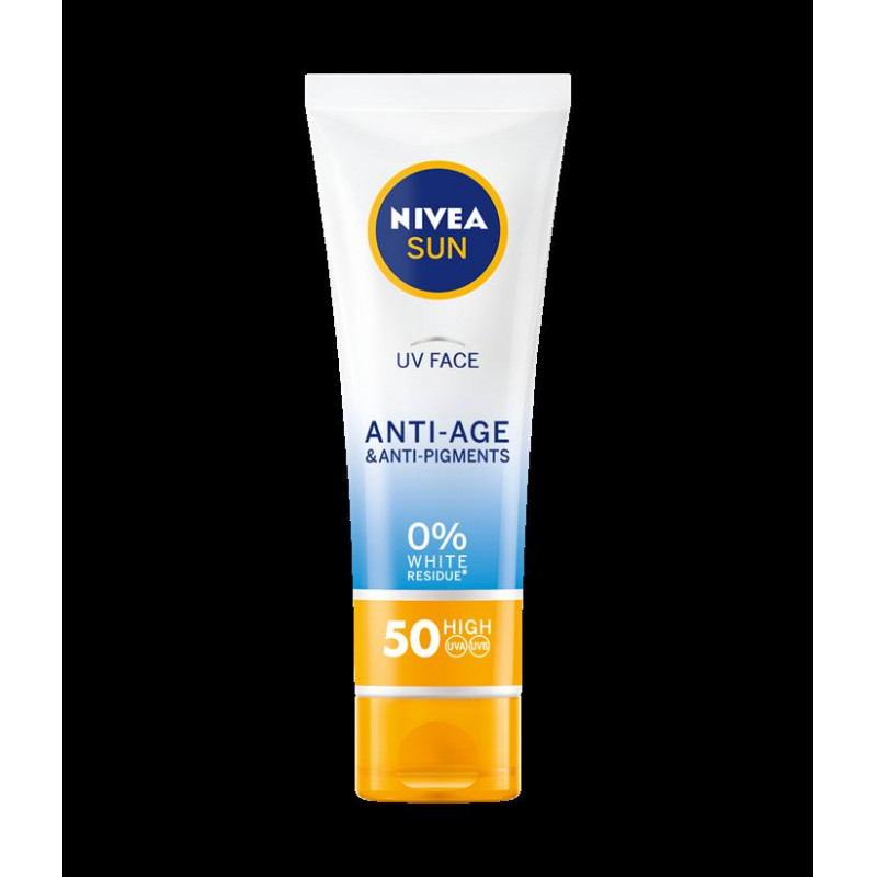 NIVEA Sun SPF 50+ Cremă solară facială anti-pigmentare, Volum 50 ml