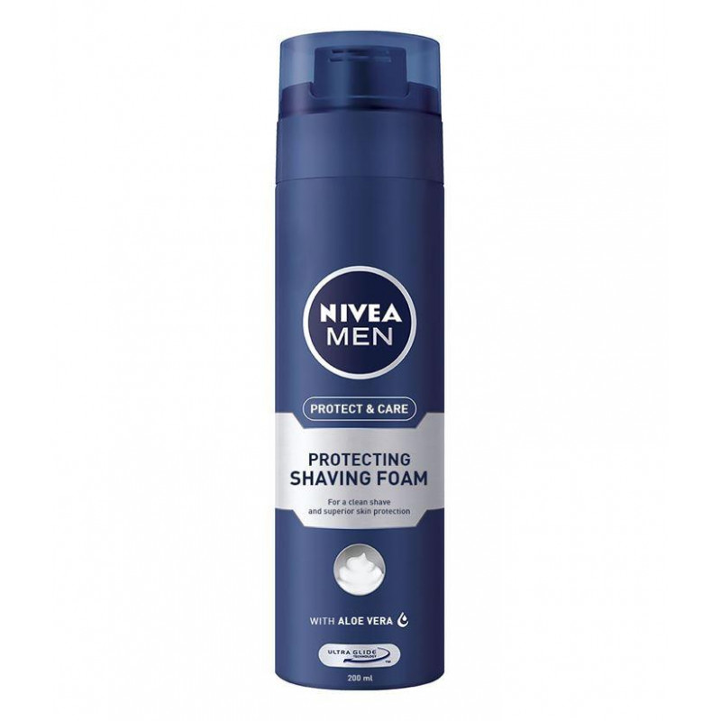 NIVEA MEN Spuma de ras Protect & Care, Volum 200 ml