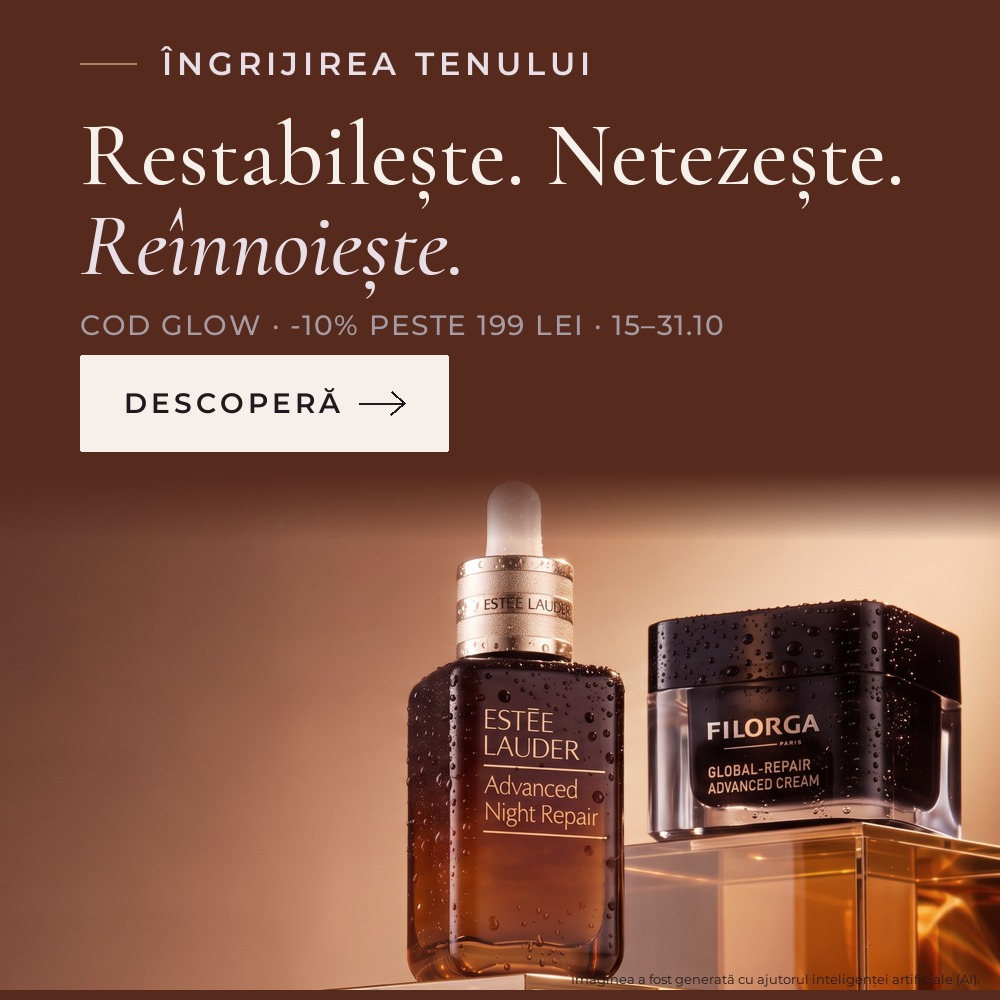 Îngrijirea tenului – cod GLOW -10% la comenzi peste 199 lei, 15–31.10